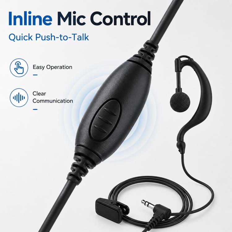 Walkie-talkie 2.5mm Headset Mic, 2.5mm