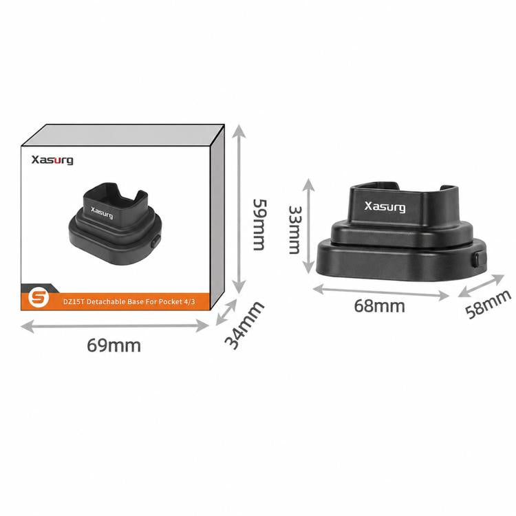 Xasurg Detachable Car Mount Base Desktop Stand, For DJI Osmo Pocket 4 / 3