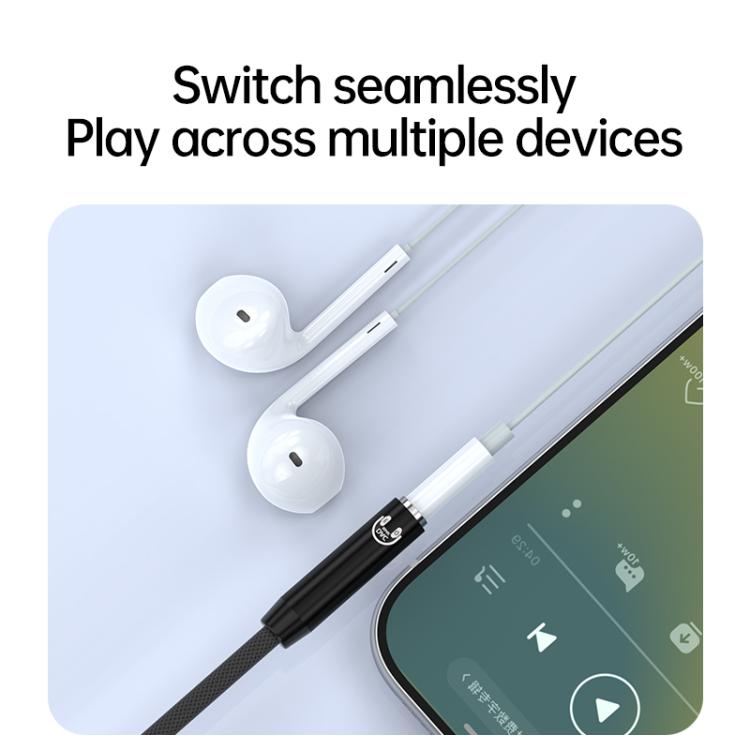 Type-C and 8 Pin to 3.5mm HiFi EQ Earphone Audio Cable Adapter