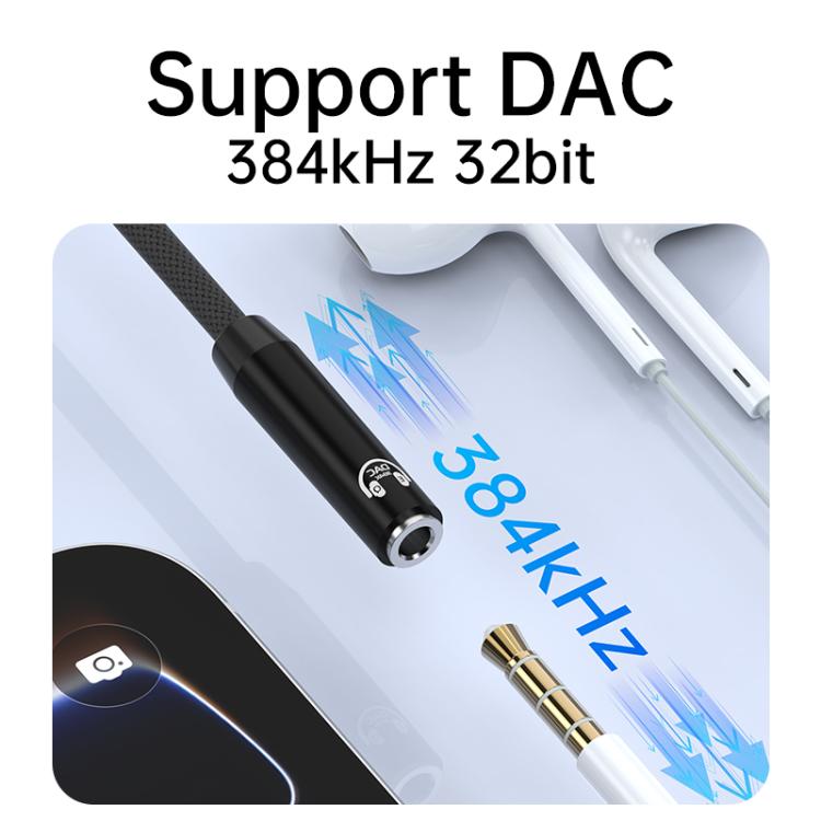 Type-C and 8 Pin to 3.5mm HiFi EQ Earphone Audio Cable Adapter