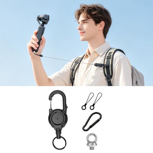 Xasurg Magnetic Backpack Retractable Clip For Insta360 Luna, DJI Pocket 4P / 4 / 3