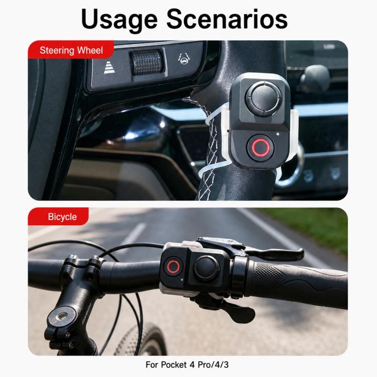 Xasurg Wireless Bluetooth Remote Control, For DJI Osmo Pocket 4P / 4 / 3