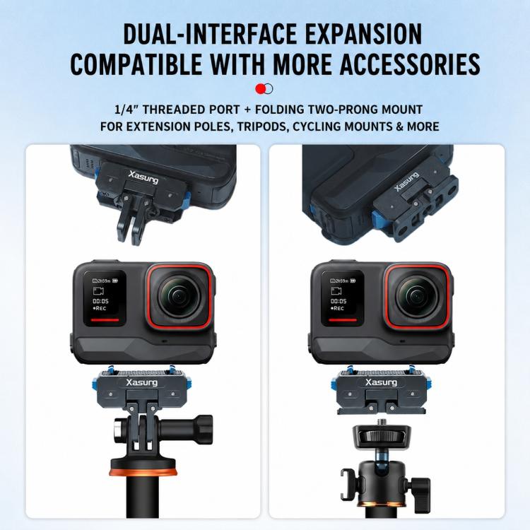 Xasurg Magnetic Quick Release Adapter Mount, For Insta360 X5 / X4 Air / Ace Pro / Pro 2