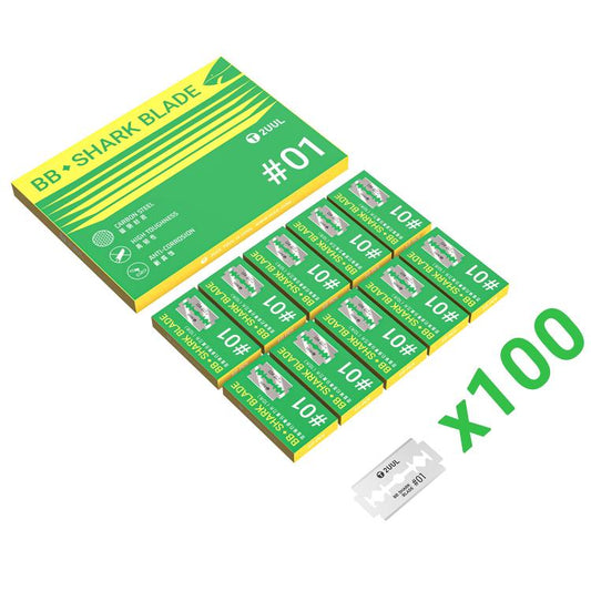 100 PCS/Pack 2UUL BB01 Double Edge Screen Repair Blades