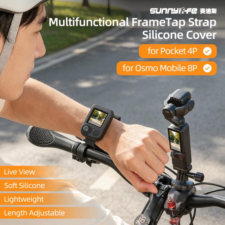 Sunnylife Multifunctional Wristband Silicone Cover Expansion Band Strap, For DJI Osmo Pocket 4P / Mobile 8P