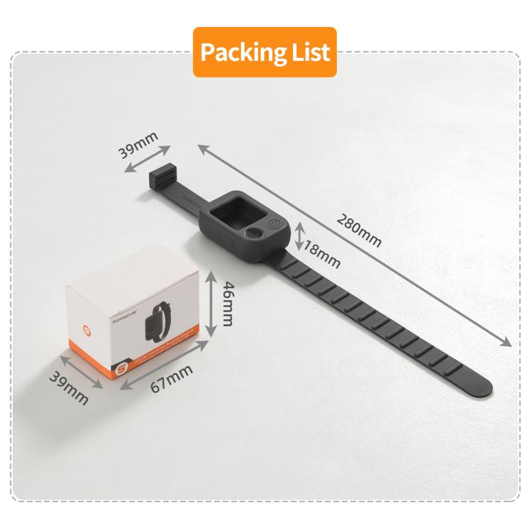 Sunnylife Multifunctional Wristband Silicone Cover Expansion Band Strap, For DJI Osmo Pocket 4P / Mobile 8P
