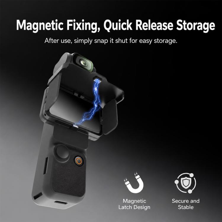 For DJI Osmo Pocket 4P / 4 / 3 Screen Shield Magnetic Folding Anti-Glare Sunshade Cover, Common Version, NFC Version