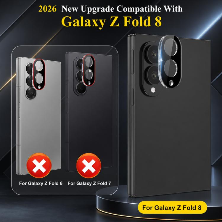 XDcase Integrated Tempered Glass Lens Protector, For Galaxy Z Fold8 5G, For Galaxy Z Fold8 Ultra 5G, For Galaxy Z Flip8 5G