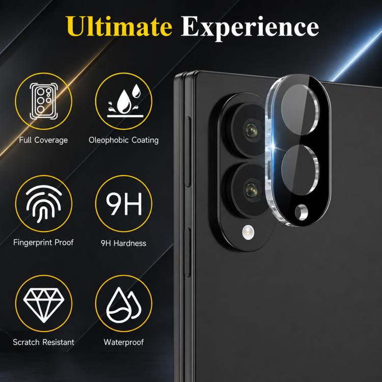 XDcase Integrated Tempered Glass Lens Protector, For Galaxy Z Fold8 5G, For Galaxy Z Fold8 Ultra 5G, For Galaxy Z Flip8 5G