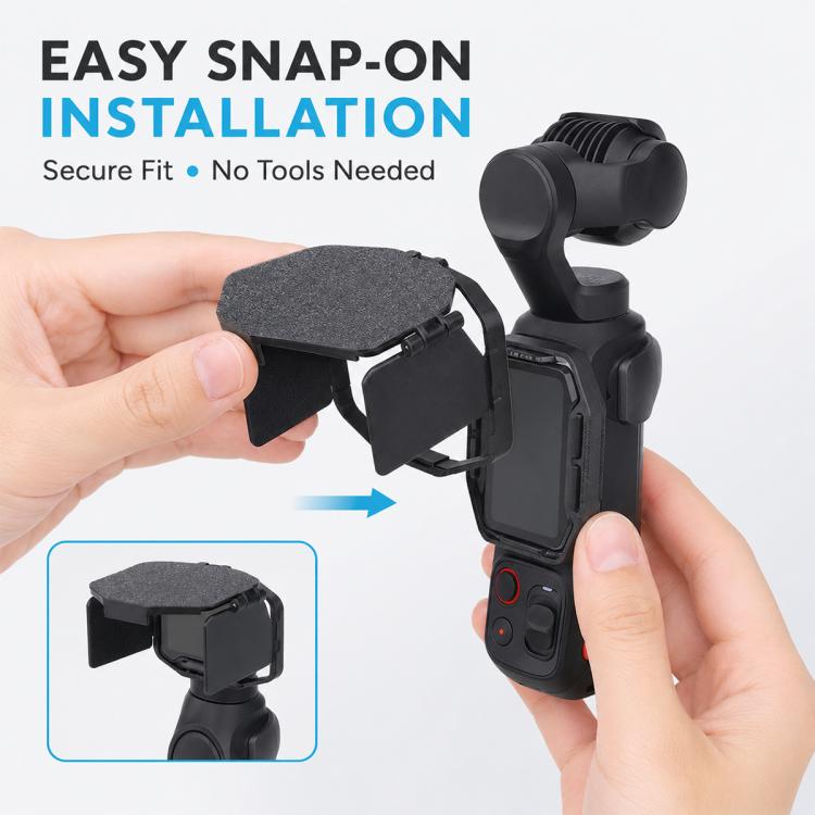 For Insta360 Luna Pro Screen Sun Hood Foldable Protective Cover, Standard Version, Upgraded Version