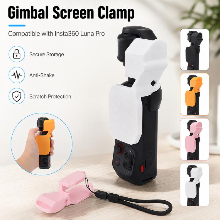 Gimbal Lock Clip & Screen Protector, For Insta360 Luna Pro