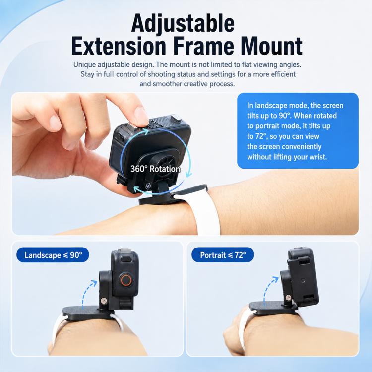 Multi-Function Camera Expansion Mount Backpack Clip, For DJI Osmo Nano