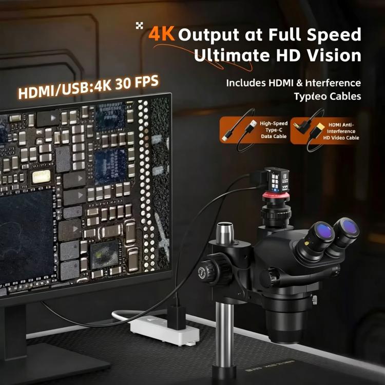 YCS X99 8MP 4K Ultra HD Camera for Trinocular Stereo Microscopes, YCS X99