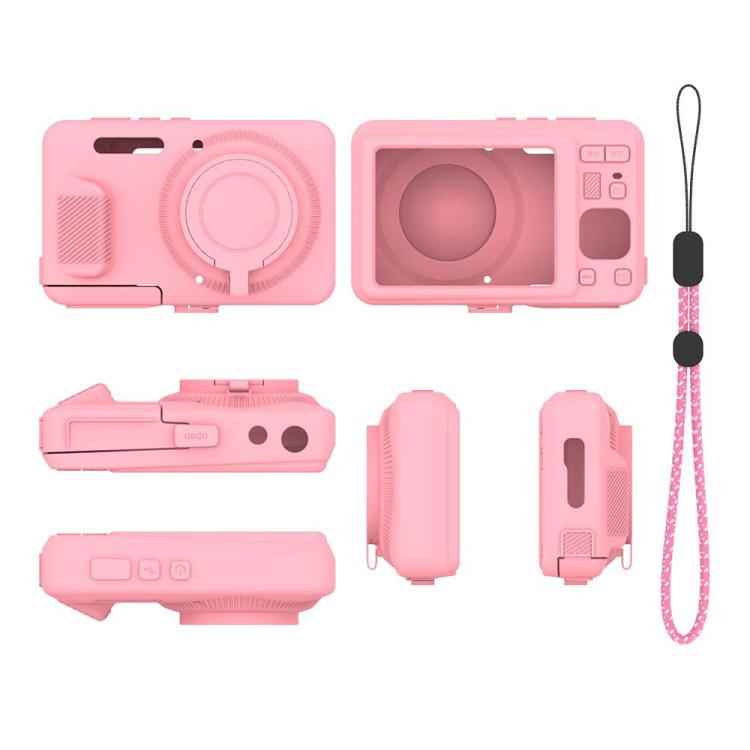 Soft Silicone Camera Protective Case with Wrist Strap, For Kodak PIXPRO FZ55