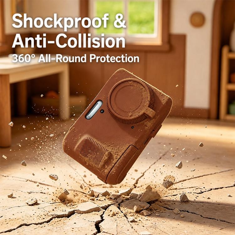 Soft Silicone Camera Protective Case with Wrist Strap, For Kodak PIXPRO FZ45