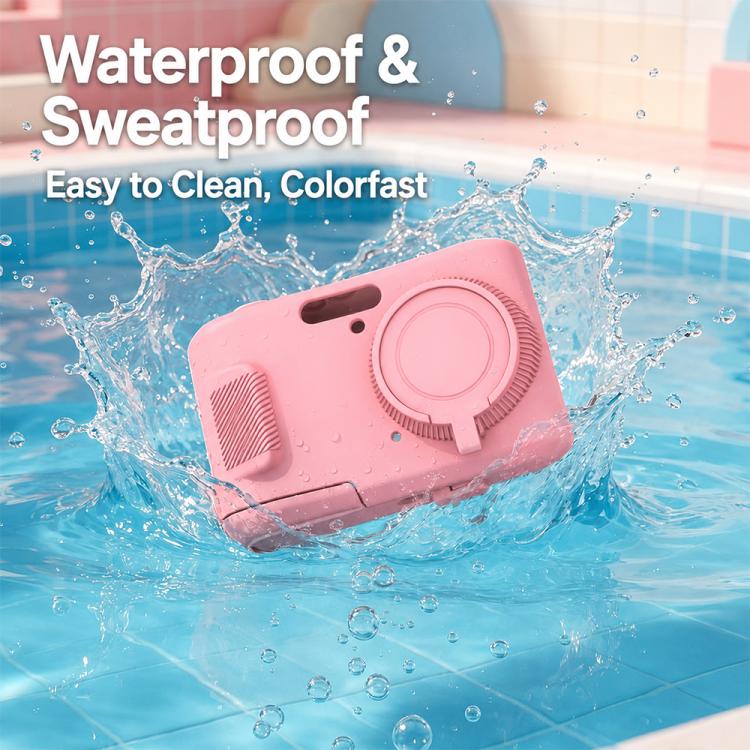 Soft Silicone Camera Protective Case with Wrist Strap, For Kodak PIXPRO FZ45