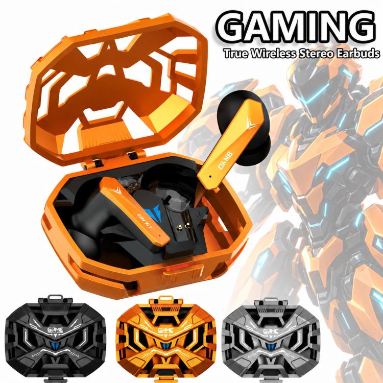 Buds 10 Pro Mecha Style Noise Reduction TWS Wireless Bluetooth Gaming Earphone