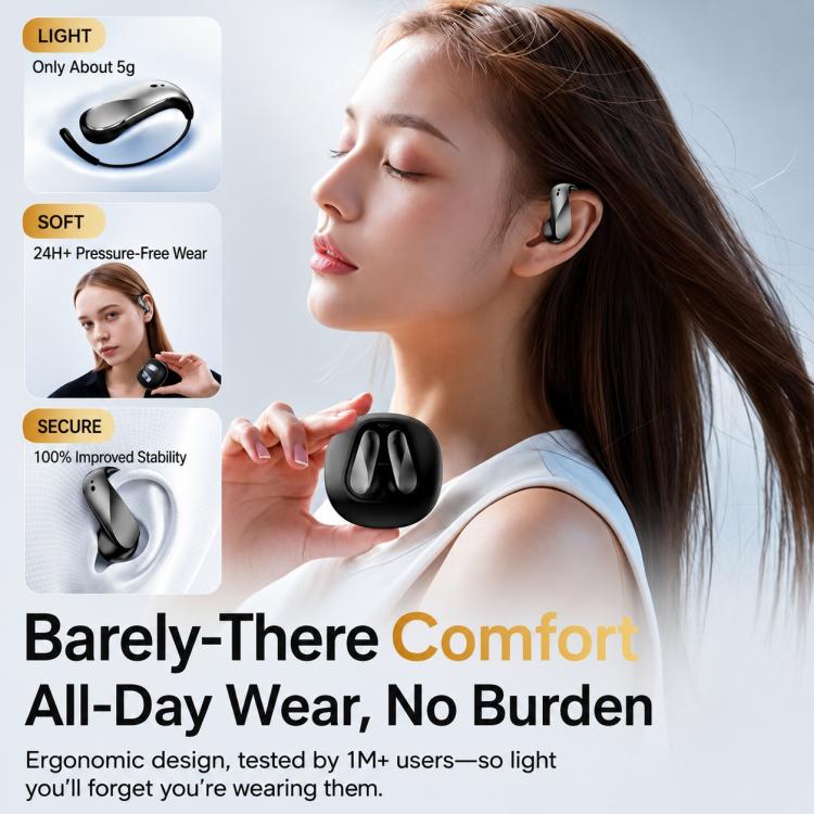 N72 Noise Reduction TWS Wireless Bluetooth Ear-hook Earphone