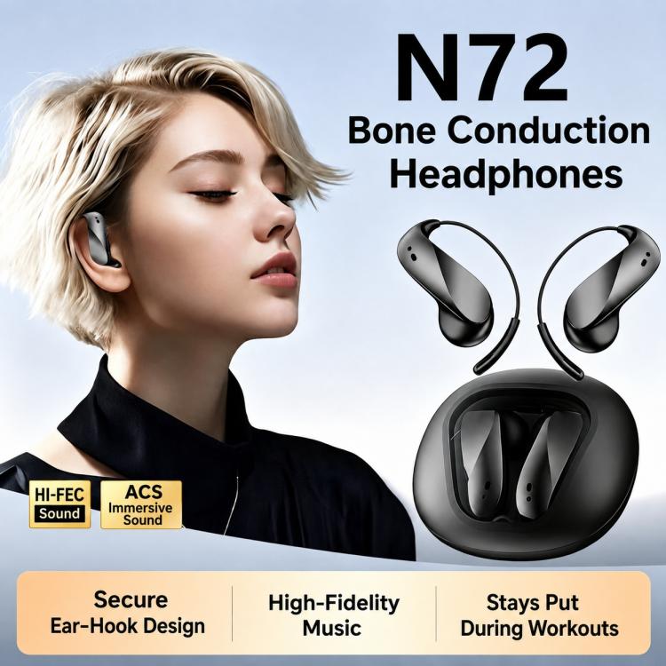 N72 Noise Reduction TWS Wireless Bluetooth Ear-hook Earphone