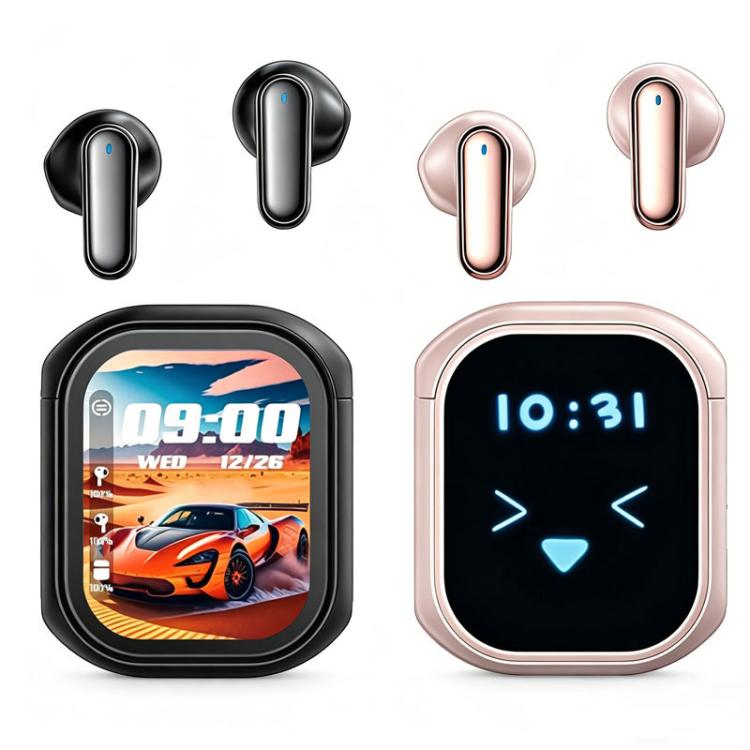 KY55 TWS Touchscreen Multifunctional Active Noise Reduction Wireless Bluetooth Earphone, Standard Edition, AI Translated Version