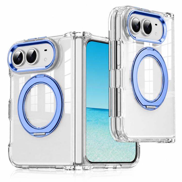 XDcase Transparent Acrylic Magnetic Rotating Holder Phone Case, For iPhone Duo