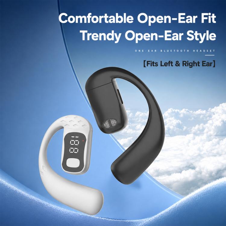 Ear-Hook Design Digital Display Wireless Bluetooth Earphones