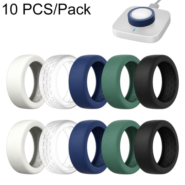 XDcase 10 PCS/Pack For Oura Ring 5 Silicone Protective Case, S 6-9, M 10-13