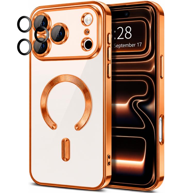 XDcase Electroplated TPU Magnetic Phone Case with Lens Film, For iPhone 18 Pro, For iPhone 18 Pro Max, For iPhone 17 Pro Max, For iPhone 17 Pro, For iPhone 17, For iPhone Air