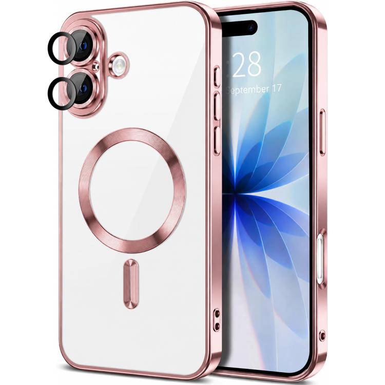 XDcase Electroplated TPU Magnetic Phone Case with Lens Film, For iPhone 18 Pro, For iPhone 18 Pro Max, For iPhone 17 Pro Max, For iPhone 17 Pro, For iPhone 17, For iPhone Air
