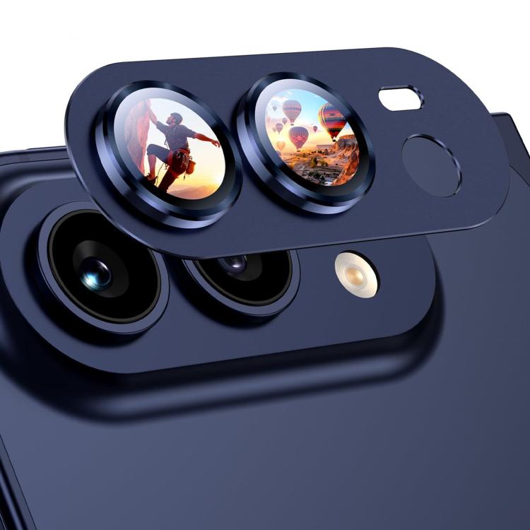 XDcase Frosted Armor Metal + Tempered Glass Camera Lens Film, For iPhone Duo