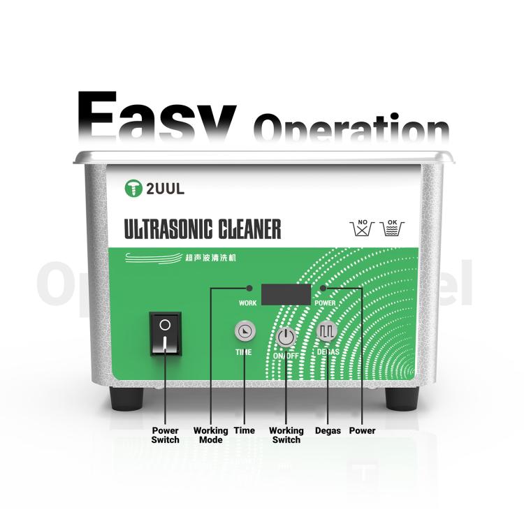 2UUL SS01 0.8L Ultrasonic Cleaner, EU Plug, EU Plug
