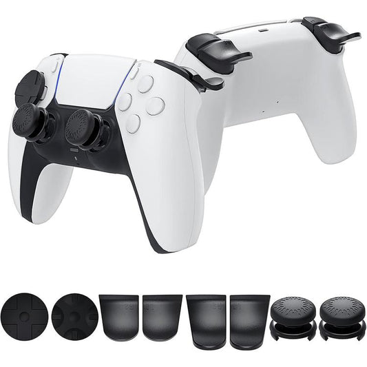 XDcase 8-in-1 Set For PS5 Controller L2/R2 Triggers Extenders & D-pad Caps & Thumb Grips