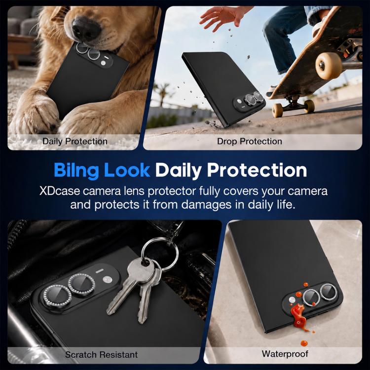 XDcase AF + AR Hawkeye Bling Camera Lens Protector, For iPhone Duo