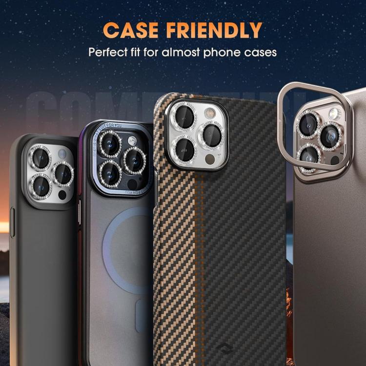 XDcase AF + AR Hawkeye Bling Camera Lens Protector, For iPhone 16 Pro Max, For iPhone 16 Pro