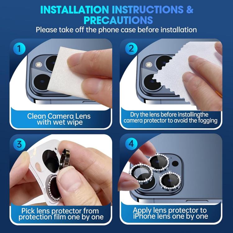 XDcase AF + AR Hawkeye Bling Camera Lens Protector, For iPhone 15 Pro Max, For iPhone 15 Pro