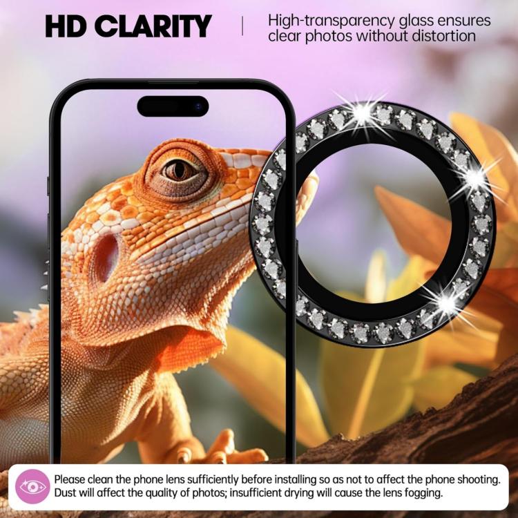 XDcase AF + AR Hawkeye Bling Camera Lens Protector, For iPhone 16 / 16 Plus