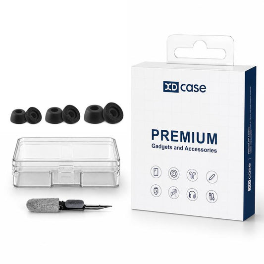 XDcase 3 Pairs Replacement Memory Foam Ear Tips Kit, S/M/L Size, Cleaning Brush Color Random, For Bowers & Wilkins Pi8 / Pi7 S2