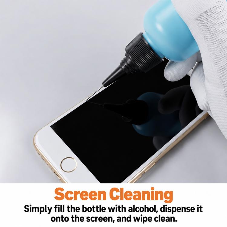 HUIMINTONG P008 Anti-Slip Leak-Resistant ESD-Safe Alcohol Dispenser Bottle, 60ml, 100ml