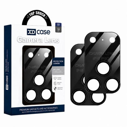 XDcase 2 PCS/Pack Integrated Translucent Frosted Acrylic Camera Lens Protector, For iPhone 18 Pro, For iPhone 18 Pro Max