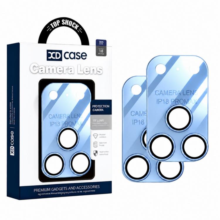 XDcase 2 PCS/Pack Integrated Translucent Frosted Acrylic Camera Lens Protector, For iPhone 18 Pro, For iPhone 18 Pro Max