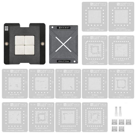 AMAOE TV Main Control CPU3 BGA IC Reballing Stencil Set