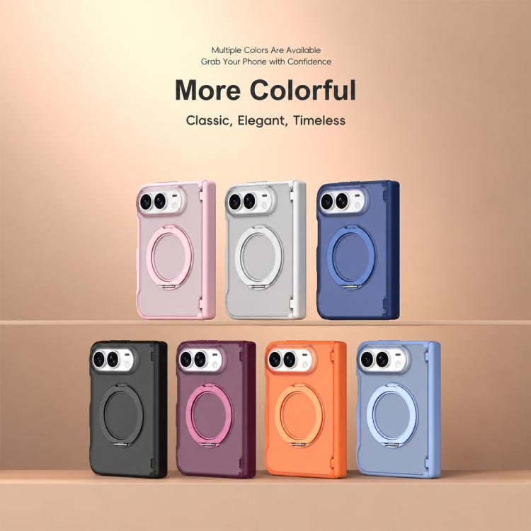 XDcase Frosted Rotating Holder Magnetic Phone Case with Hinge Guard, For iPhone Duo