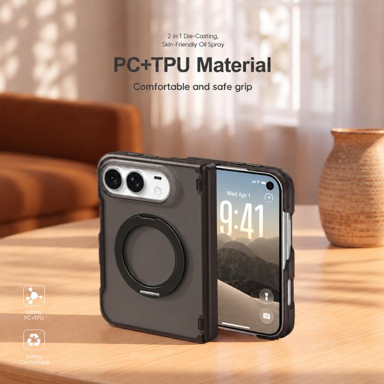 XDcase Frosted Rotating Holder Magnetic Phone Case with Hinge Guard, For iPhone Duo