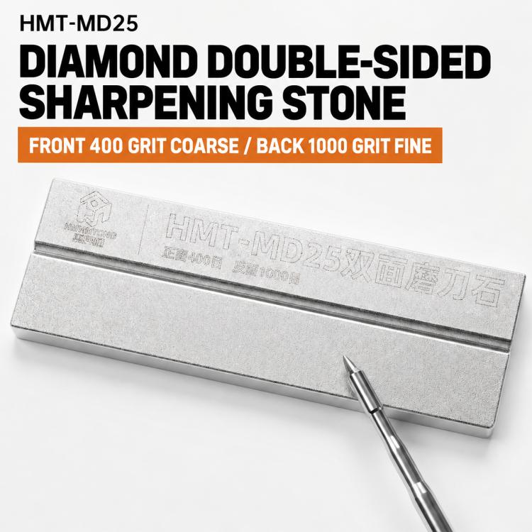 HuiMinTONG HMT-MD25 Double-sided Used Tweezers Correction Whetstone Stone
