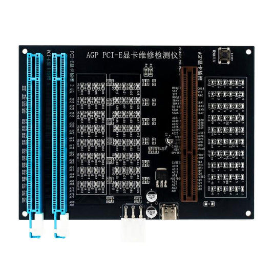 HuiMinTONG HMT-CZ02 HMT-CZ02 AGP PCI-E 16X Graphics Card Diagnostic Tester with LED