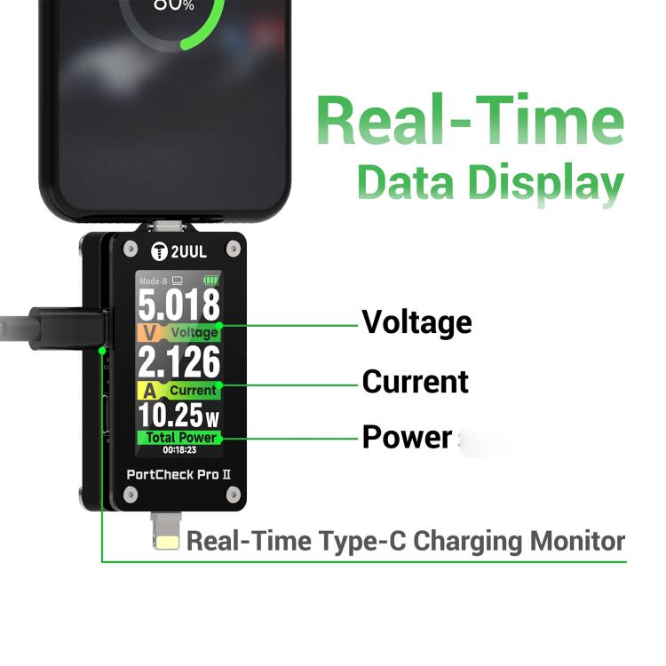 2UUL PW33 PortCheck Pro II Charge Port 2 in 1 Function Tester