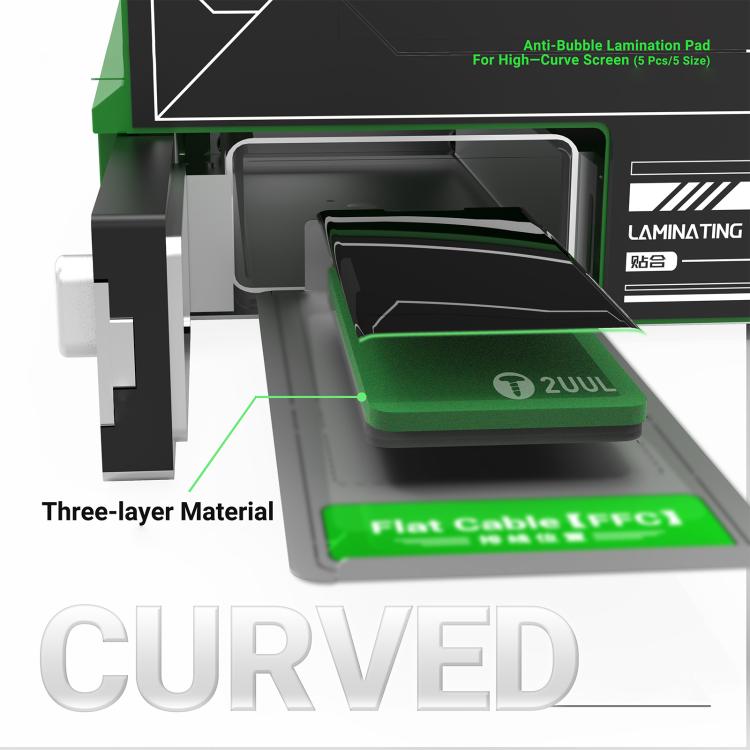 2UUL LD12 Anti-Bubble Lamination Pad for High-Curve Screen Set