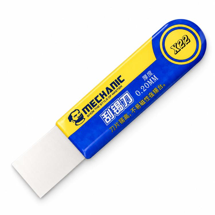 MECHANIC 0.2mm High Toughness Solder Paste Tin Scraper Knife, X22, X20