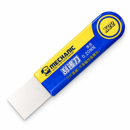 MECHANIC 0.2mm High Toughness Solder Paste Tin Scraper Knife, X22, X20