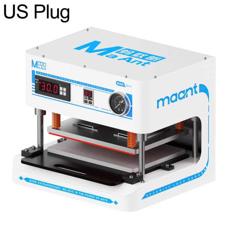 MaAnt QD-01 Inertial Pneumatic Pressure-Holding Fixture for Under 8-inch Screen / Back Cover, EU Plug, US Plug